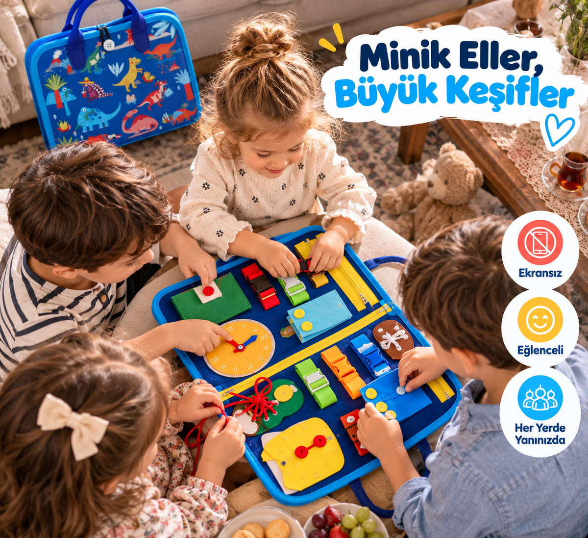 ToddleTeach™ Montessori Eğitici Aktivite Kitabı