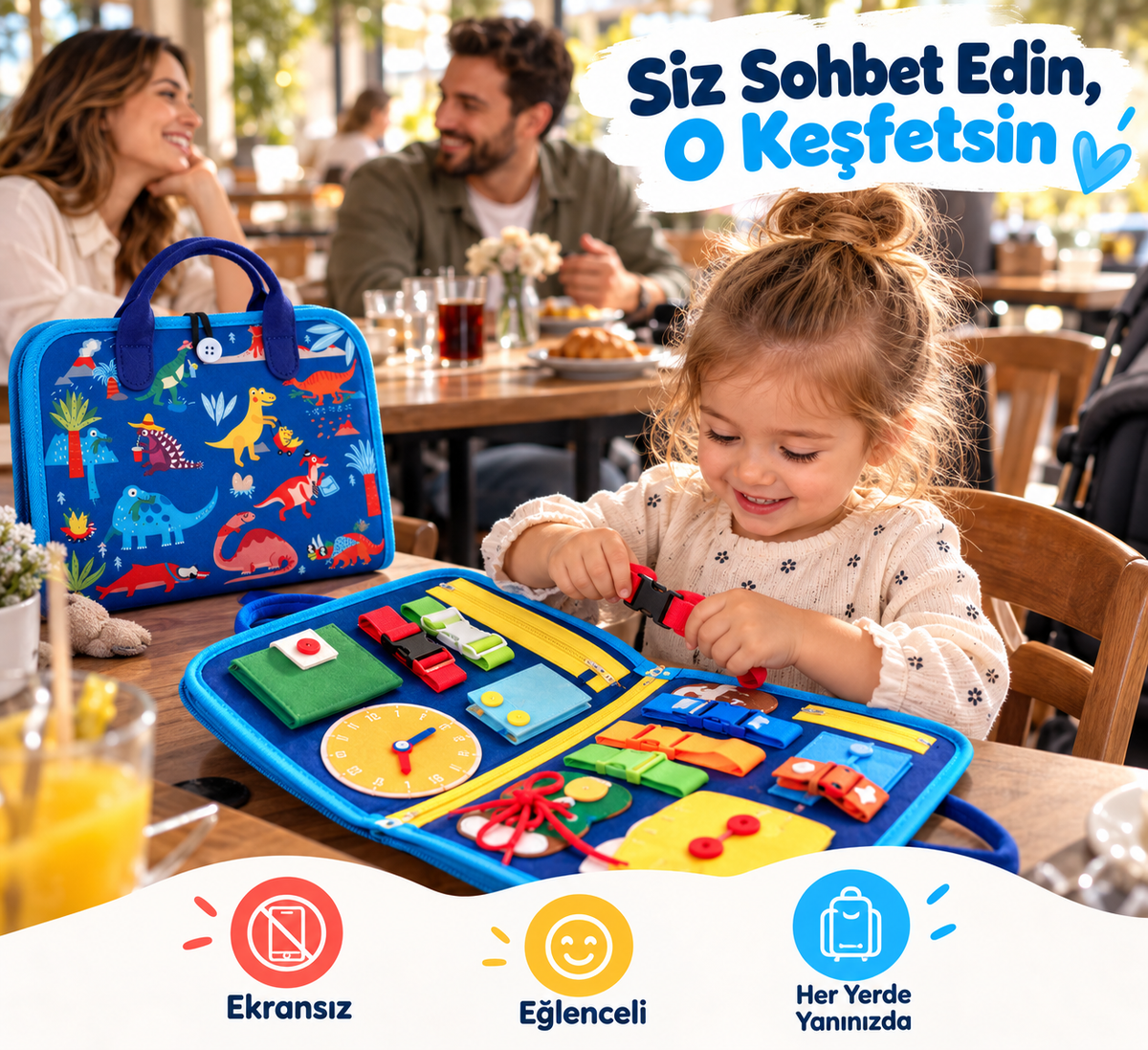 ToddleTeach™ Montessori Eğitici Aktivite Kitabı